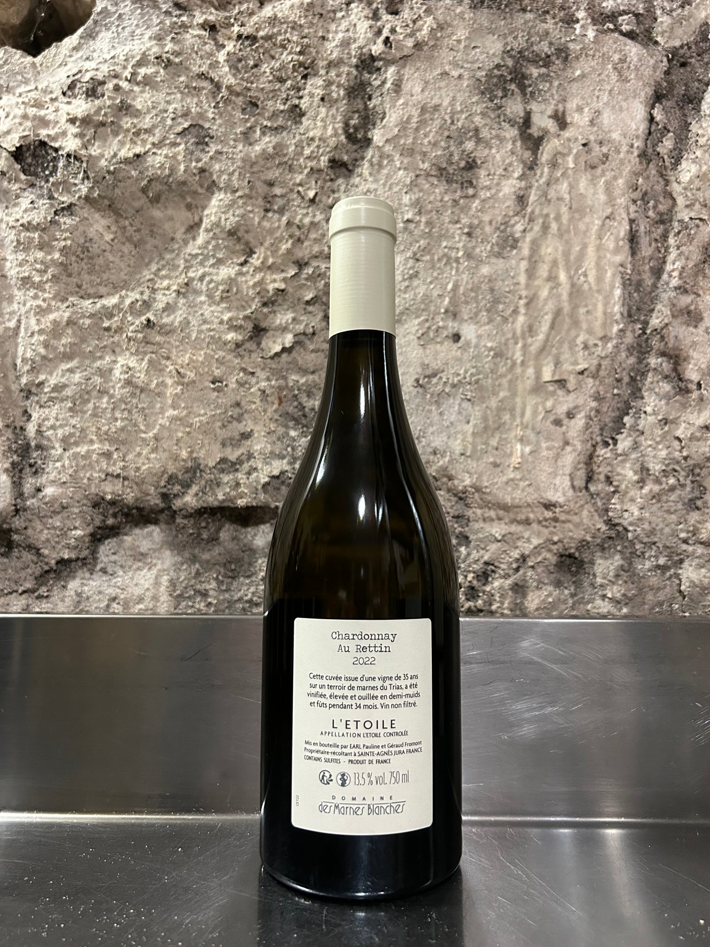 Au rettin Chardonnay, 2022, blanc